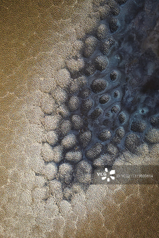 航拍青海省海西州南八仙雅丹地貌大地纹理图片素材