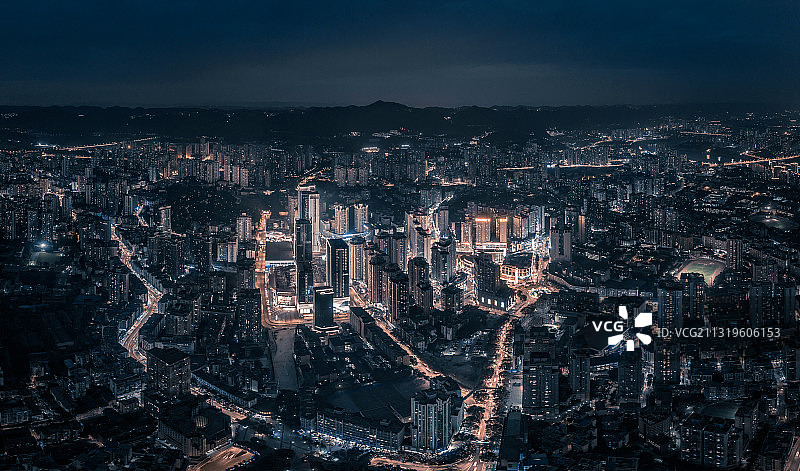 重庆市沙坪坝区三峡广场夜景图片素材