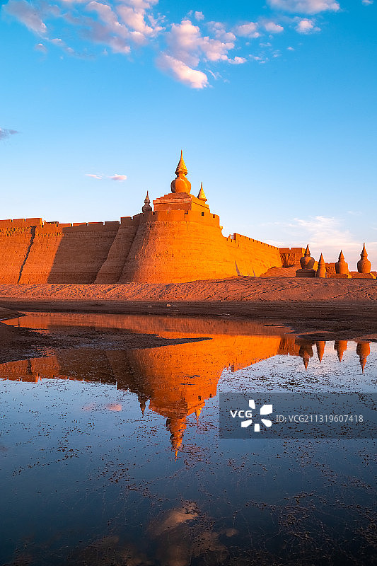 内蒙古额济纳黑城弱水胡杨风景区图片素材