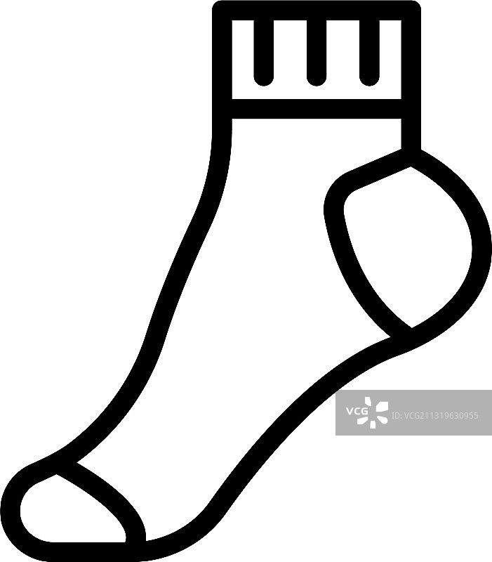 袜子图标轮廓样式图片素材