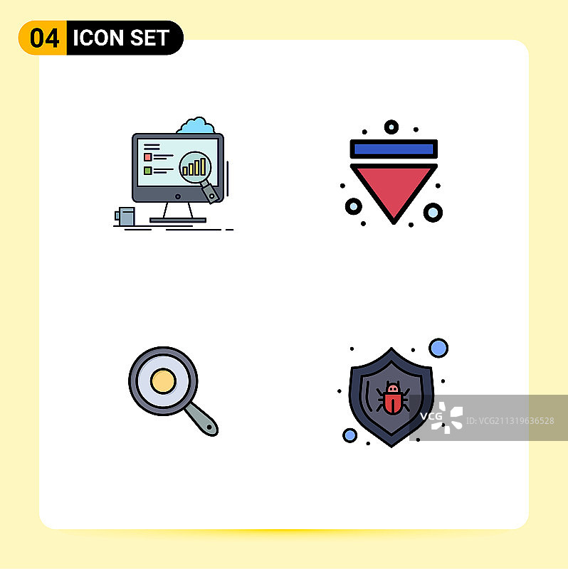 4 .用户界面填充线平色包的图片素材