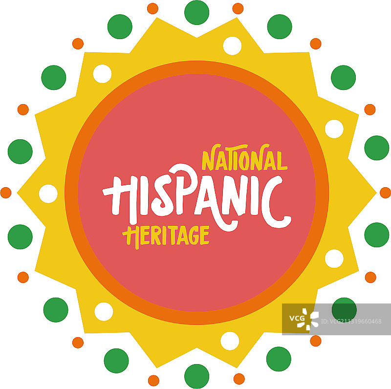 花边风格的全国西班牙裔传统字母图片素材