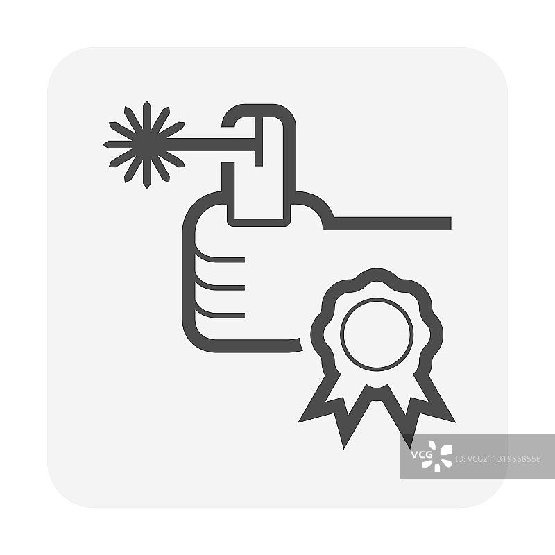 焊接工具、技术员和证书图标图片素材