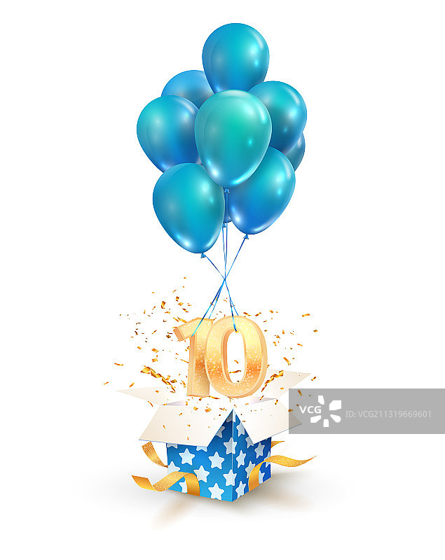 庆祝十周年图片素材