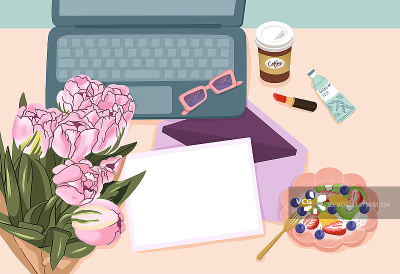 女神节贺卡-无字图片素材