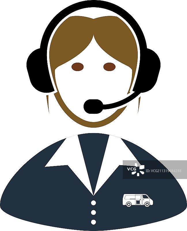 物流调度顾问图标图片素材