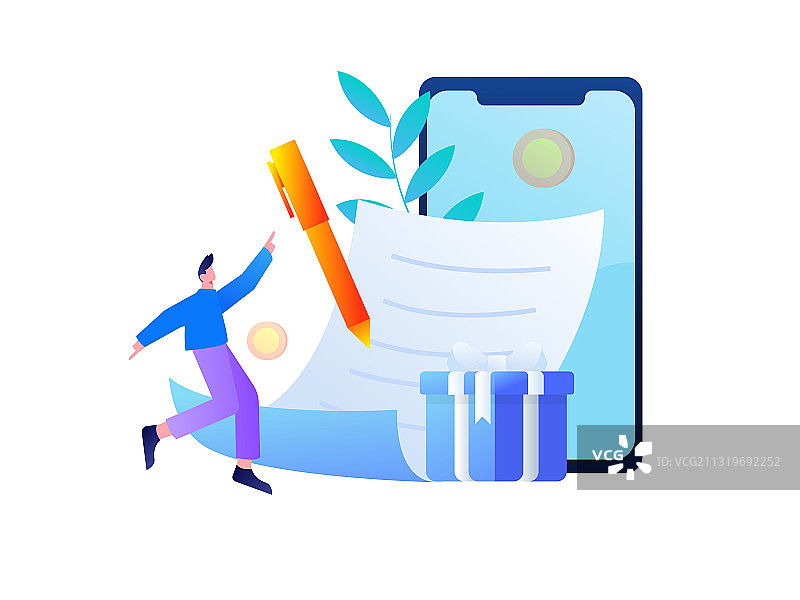 邀请好友进行问卷调查人物互联网背景矢量插图片素材