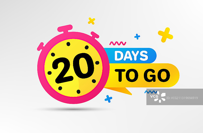 倒计时20天图标图片素材