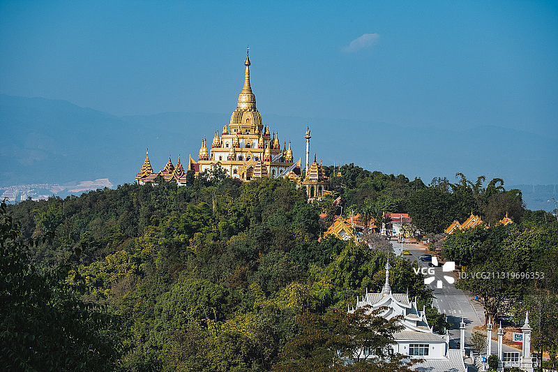 勐焕大金塔图片素材