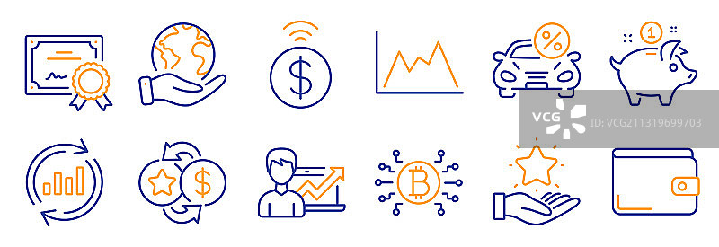 金融图标素材：图表更新数据图片素材