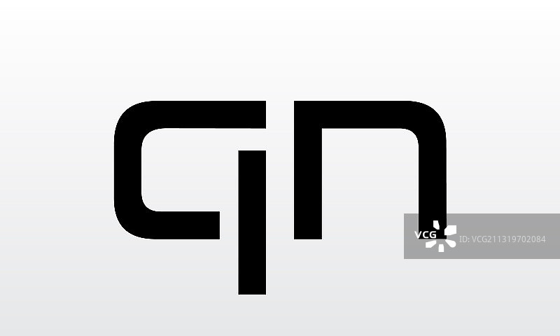 字母QN现代风格logo设计图片素材