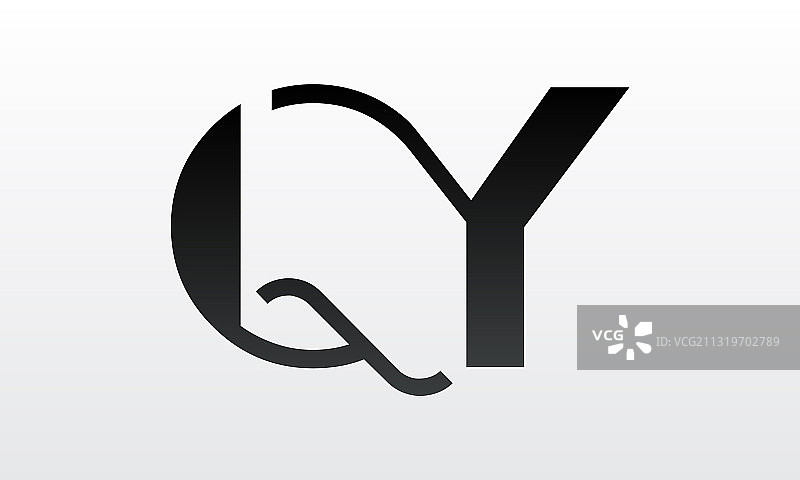 字母QY现代logo设计图片素材