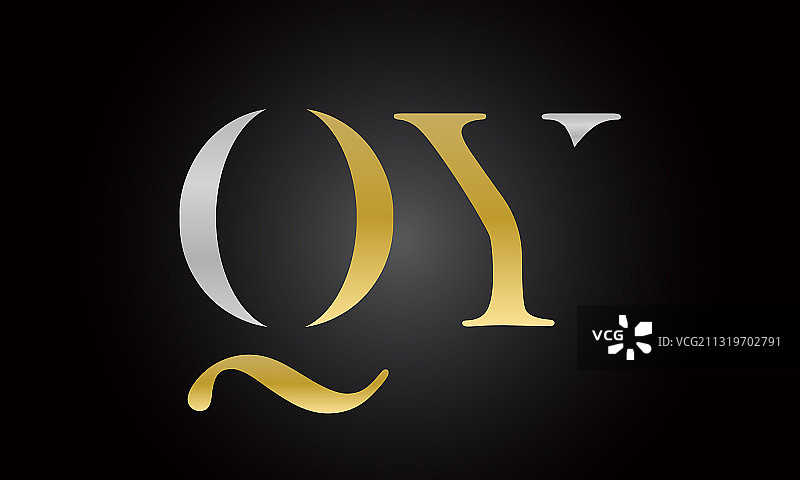字母QY现代logo设计图片素材