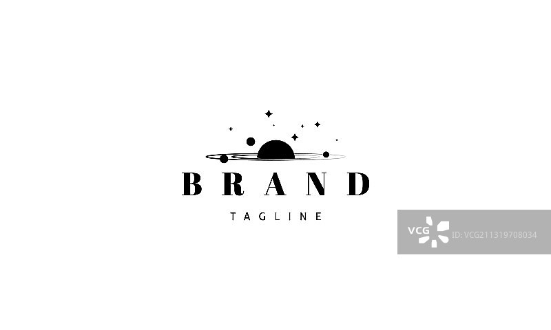 带有抽象太阳图案的logo图片素材