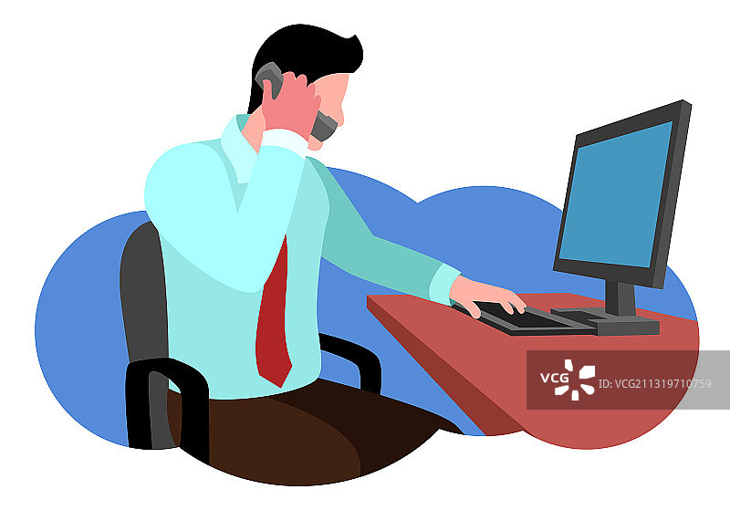 员工呼叫其他部门图片素材