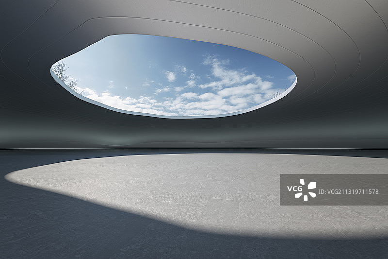 现代_抽象_建筑空间_汽车广告背景图图片素材