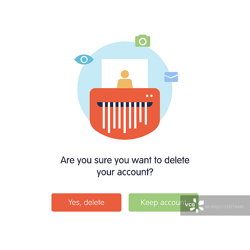 删除帐户网页图片素材