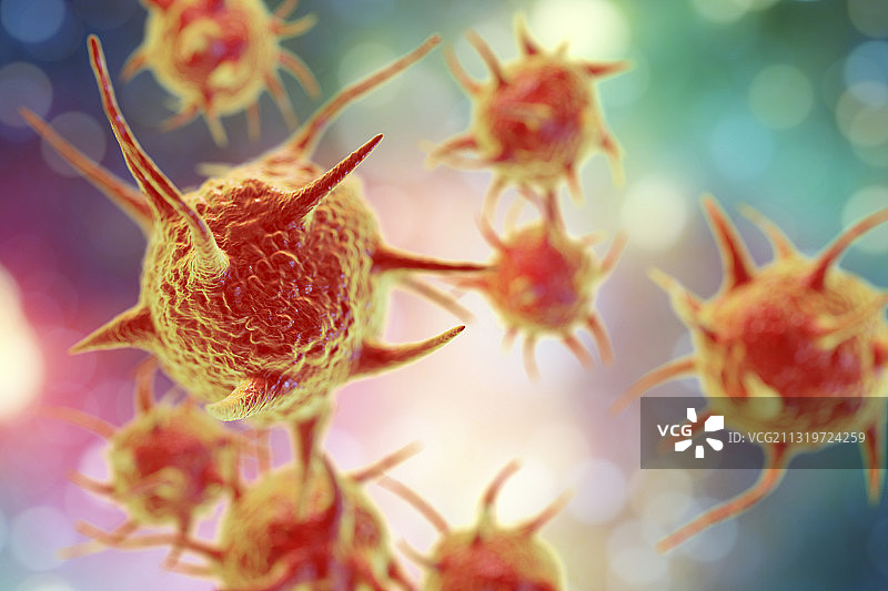 寄生微生物，艺术作品图片素材