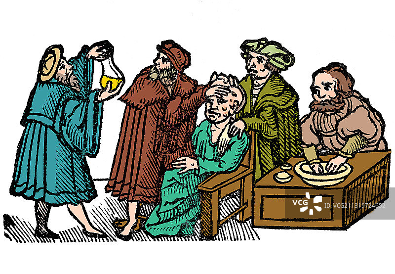 约翰·德赖安德，《全部医药》，1542年图片素材