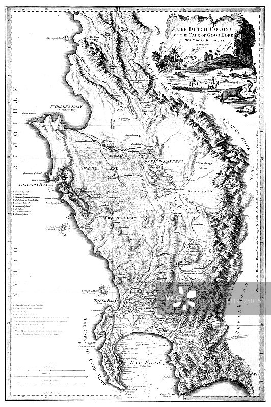 非洲好望角，1795年图片素材