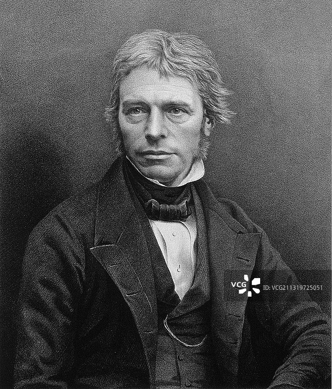 英国物理学家迈克尔·法拉第图片素材