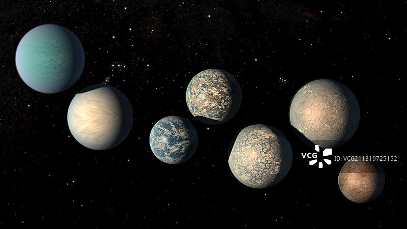 类地行星TRAPPIST-1图片素材