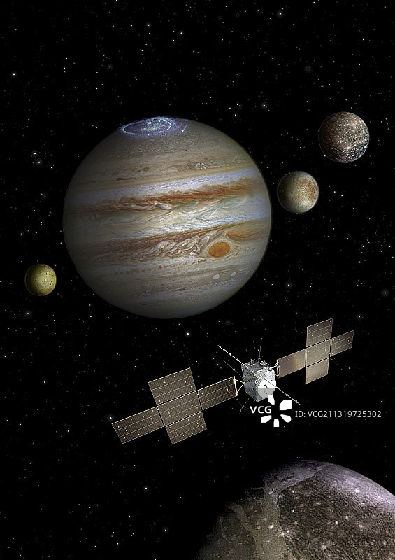 木星冰月探测器JUICE任务，艺术作品图片素材