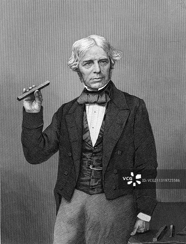 迈克尔·法拉第，英国化学家和物理学家图片素材