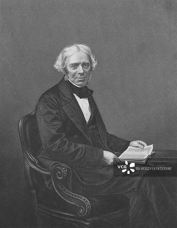 英国物理学家迈克尔·法拉第图片素材