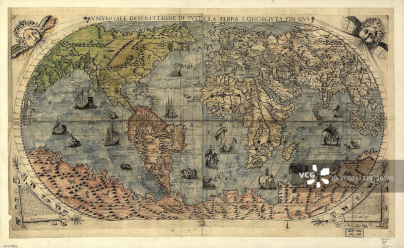 世界地图，16世纪图片素材