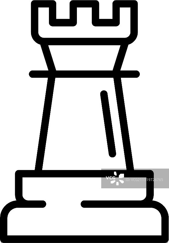 国际象棋线条图标图片素材