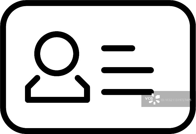个人名片线条图标图片素材