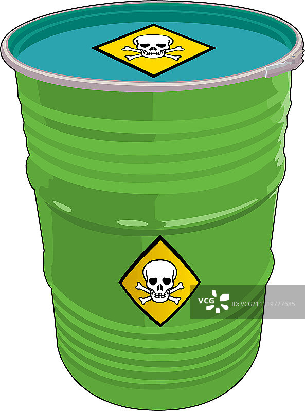 有毒废料桶图片素材