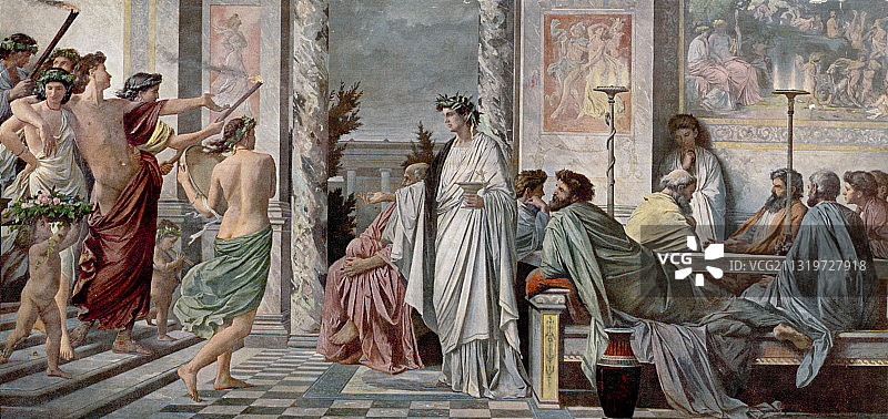 柏拉图的会饮图片素材