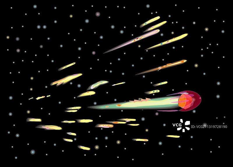 流星雨图片素材