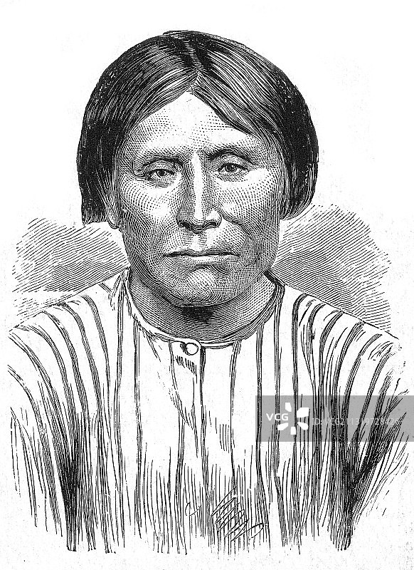 莫多克印第安酋长金特普阿什图片素材