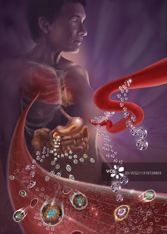 患有2型糖尿病的女人图片素材