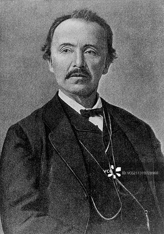 德国考古学家哈因里希·施里曼图片素材