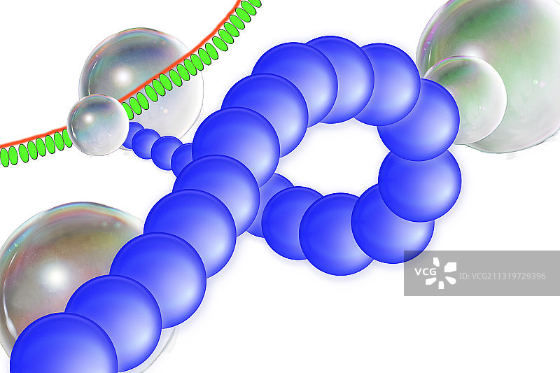 蛋白质合成，艺术作品图片素材