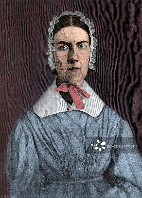 美国废奴主义者安吉丽娜·格里姆凯图片素材