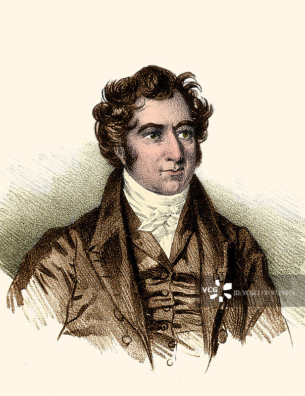 法国天文学家弗朗索瓦·阿拉戈图片素材