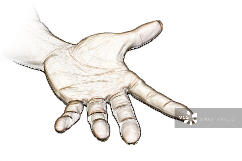 手部插画图片素材