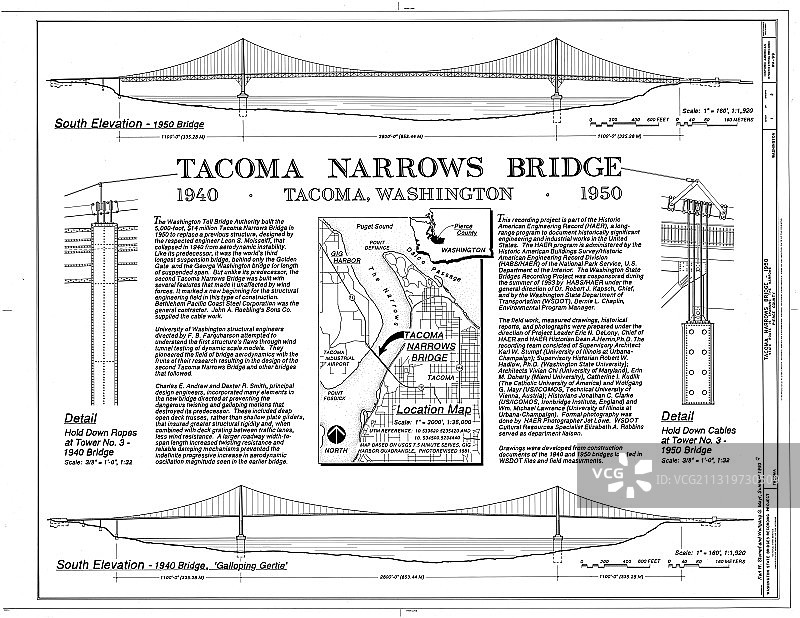 塔科马海峡大桥图片素材