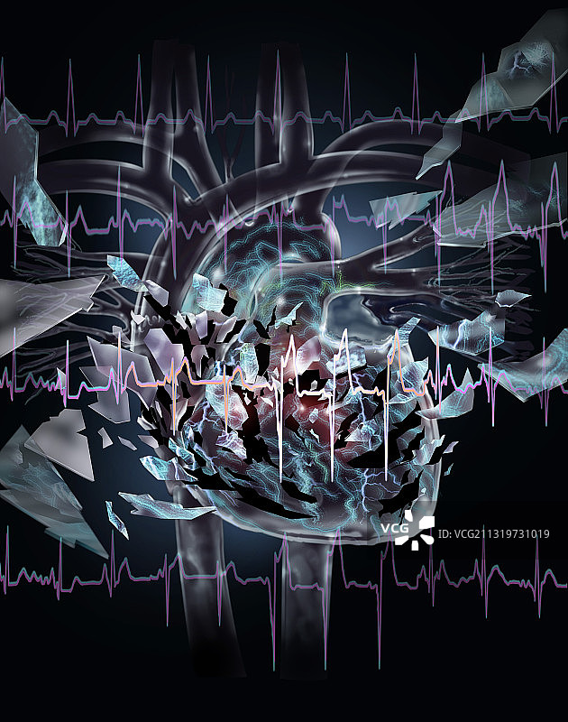 破碎的心图片素材