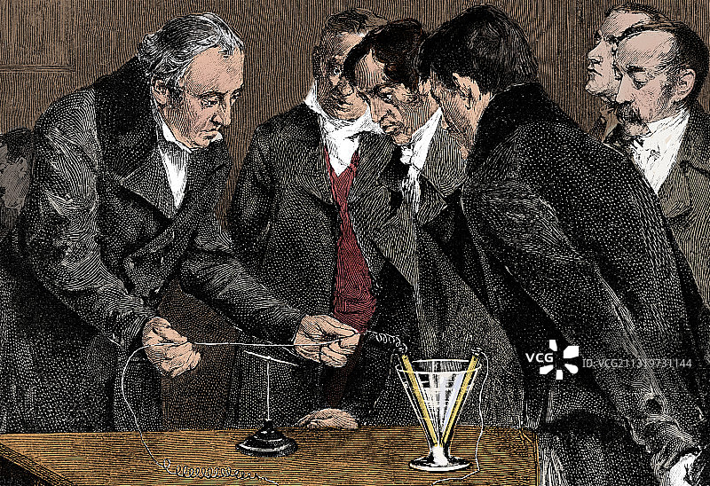 汉斯·克里斯蒂安·奥斯特，丹麦物理学家图片素材