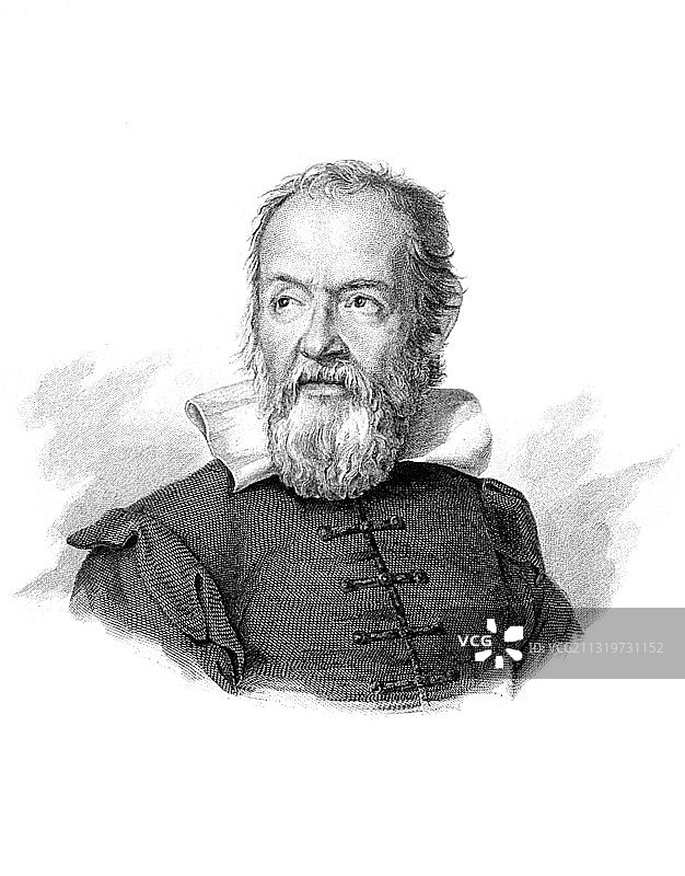 意大利博学家伽利略·伽利雷图片素材