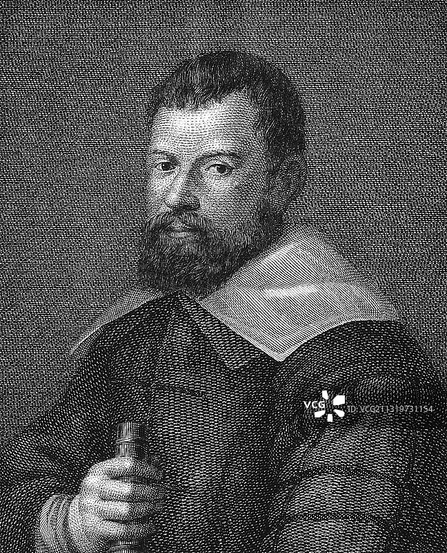 意大利博学家伽利略·伽利雷图片素材