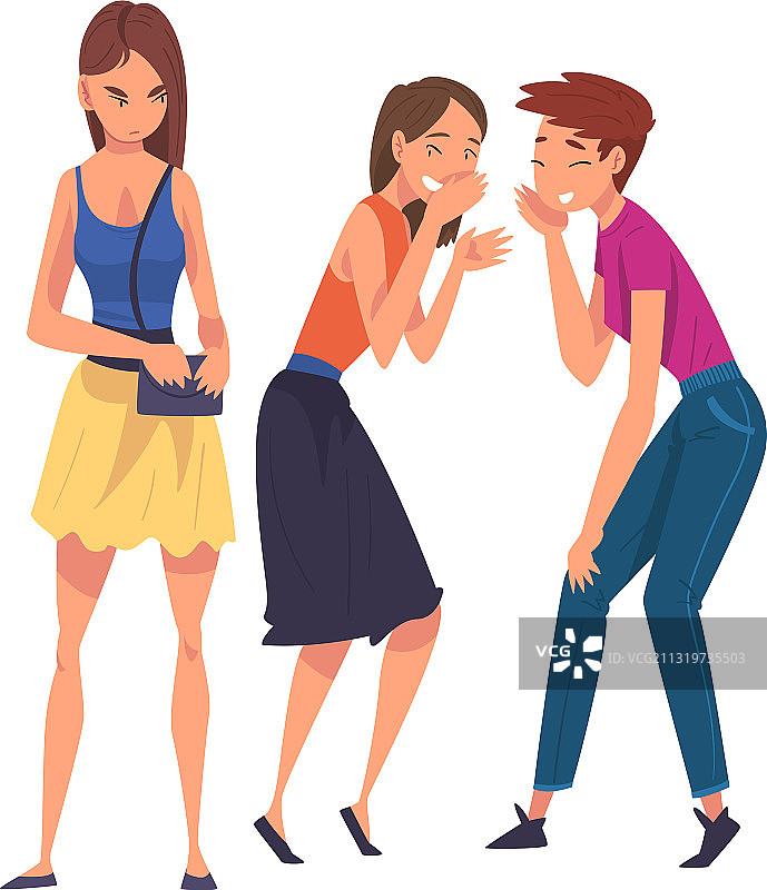 两个女朋友在悲伤的人身后八卦图片素材