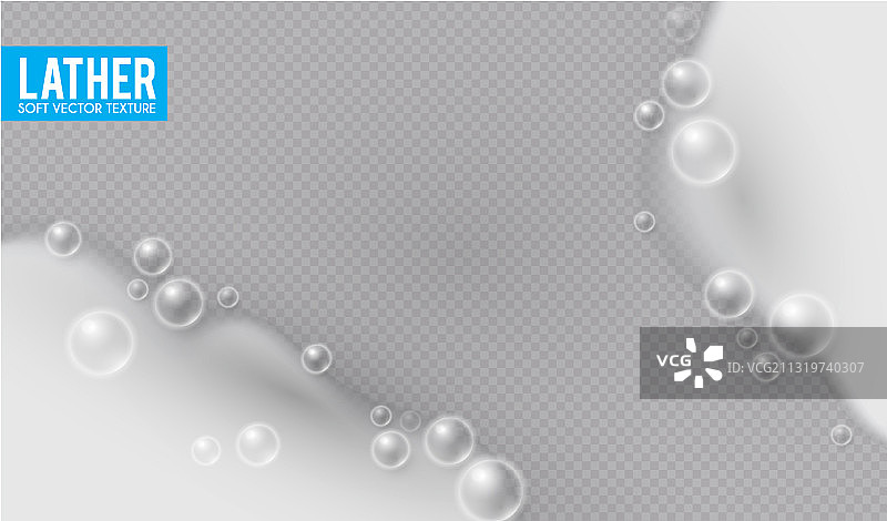 逼真的沐浴泡沫效果图片素材