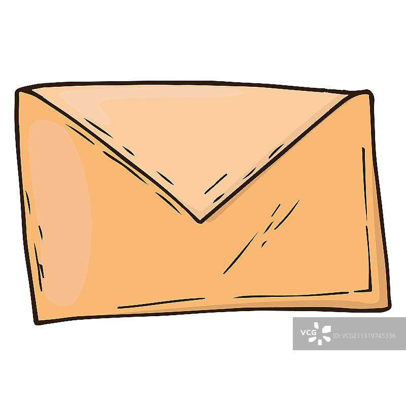 手写信封图标图片素材